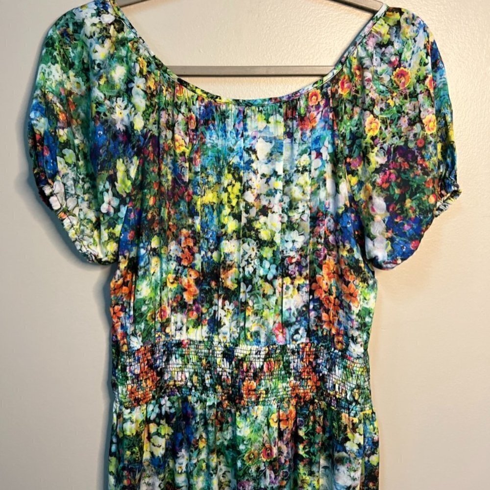 Atelier Women's Blue Wildflower Maxi Dress Size 8 - Picture 8 of 10
